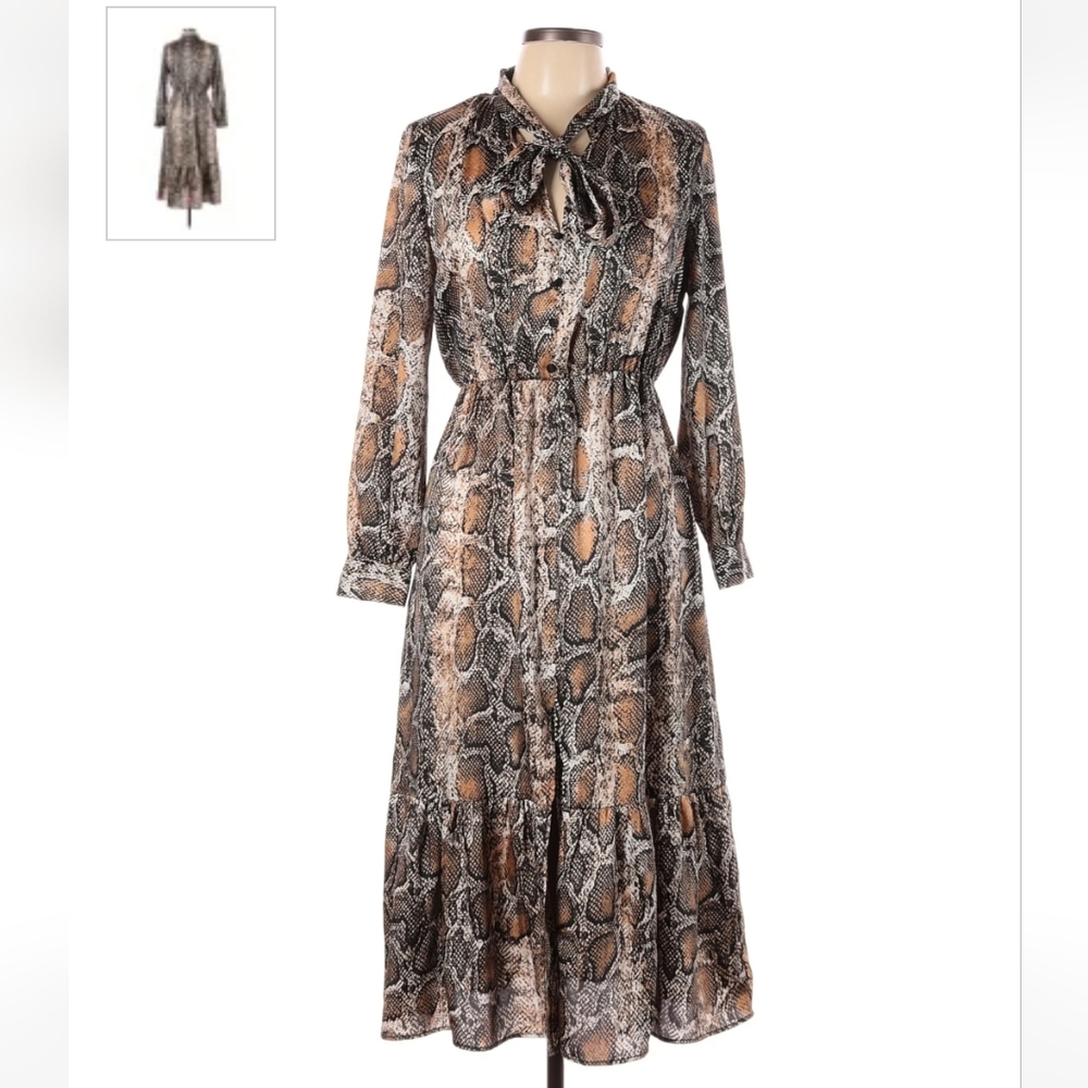Zara Snake Print tired Dress